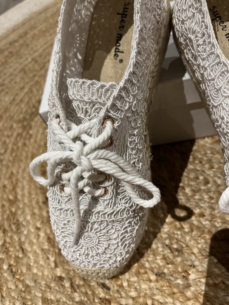 Espadrilles dentelle bohème