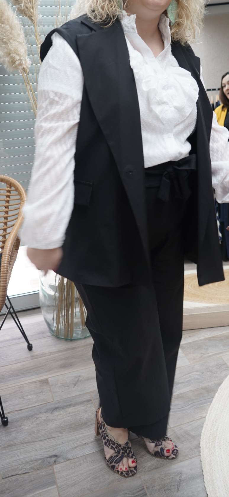 Veste sans manche oversize