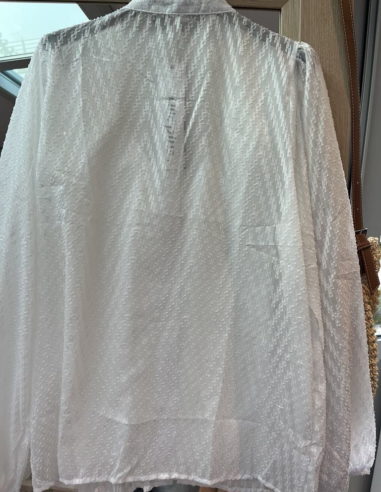 Chemisier élégant tissu transparent