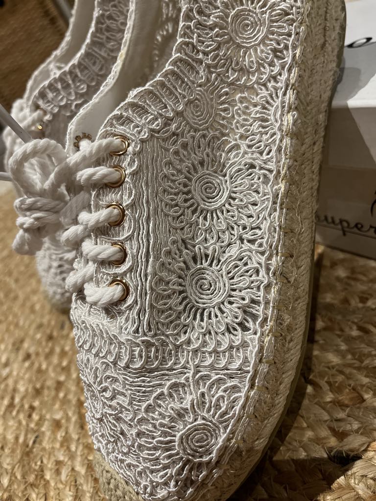 Espadrilles dentelle bohème