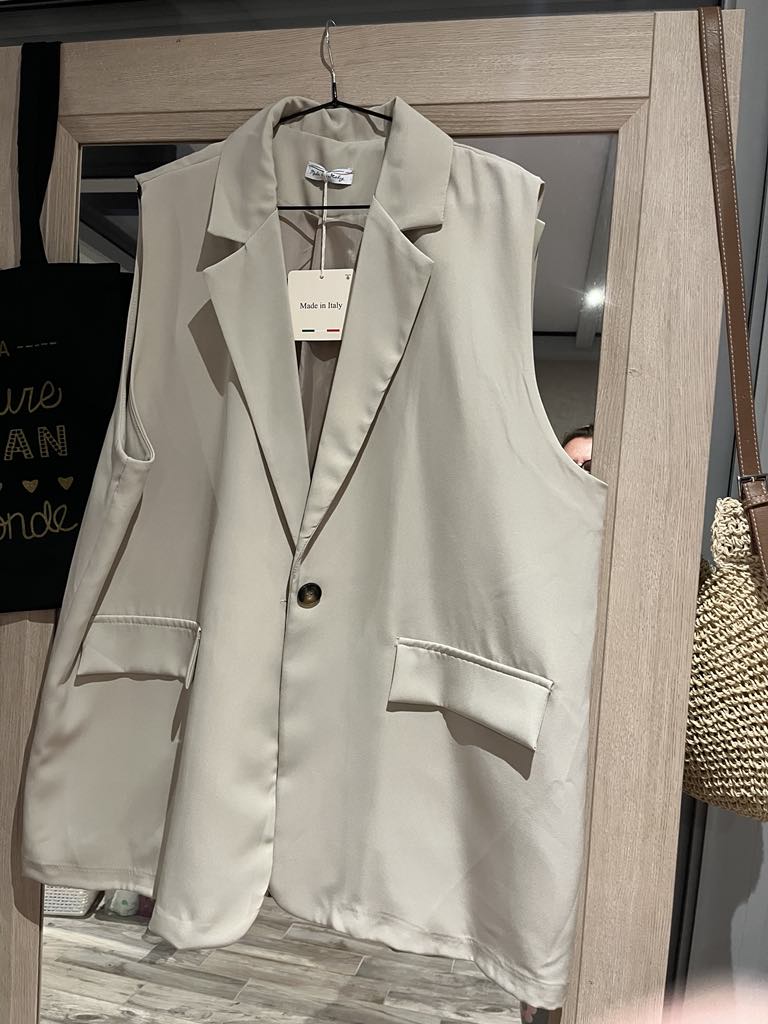 Veste sans manche oversize