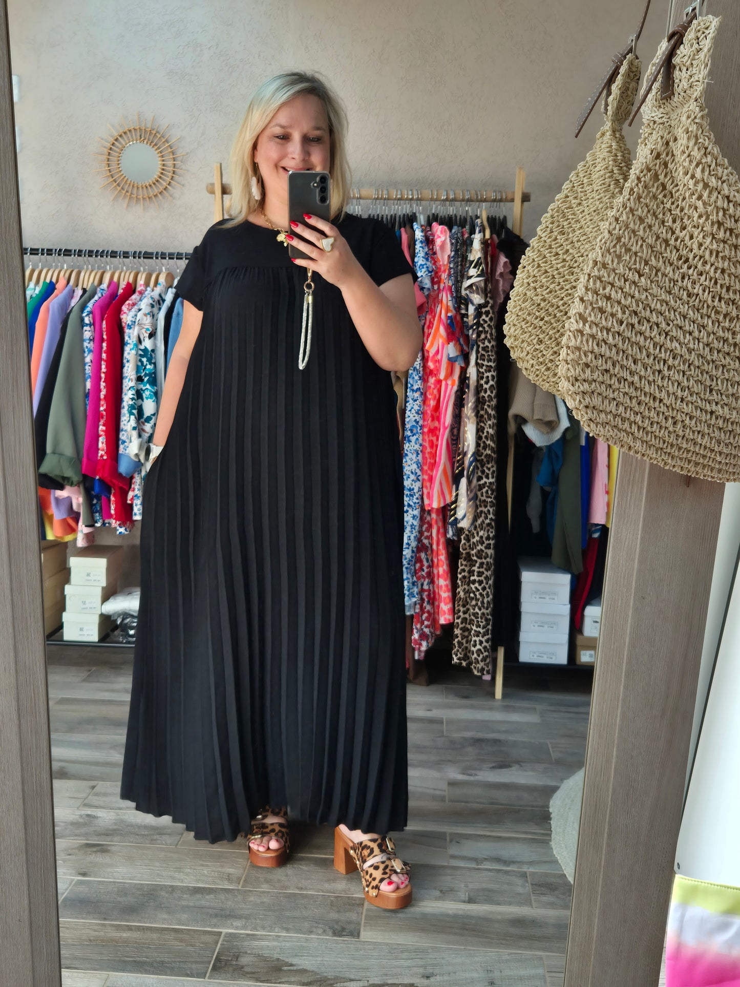 Robe plissée