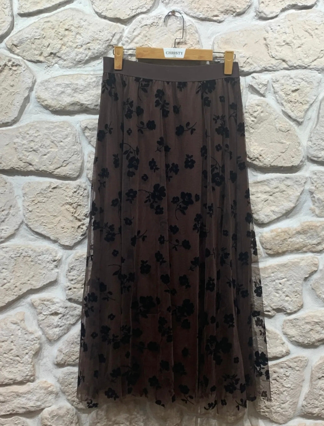 Jupe en tulle fleurie