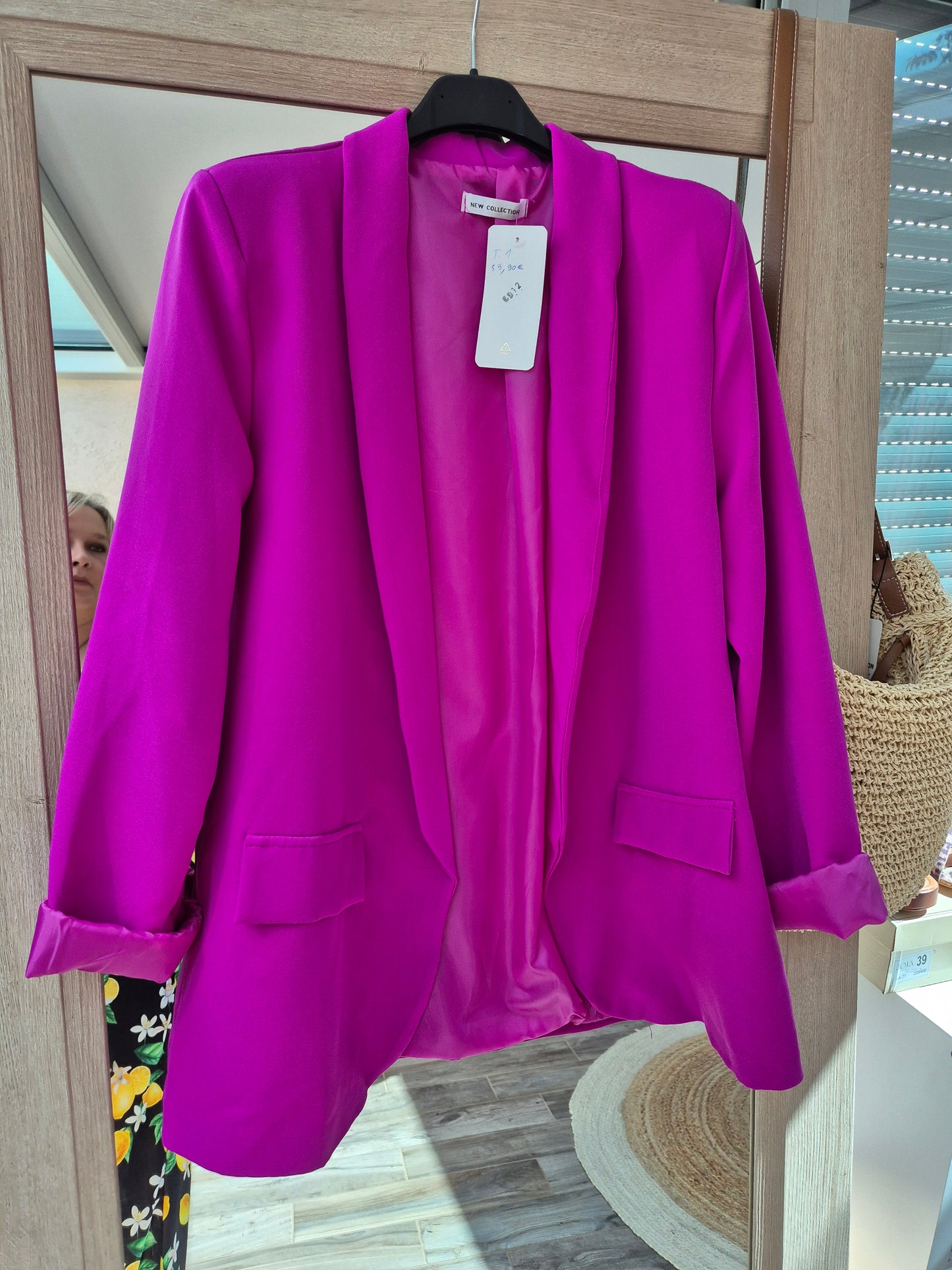 Veste blazer unie taille 1