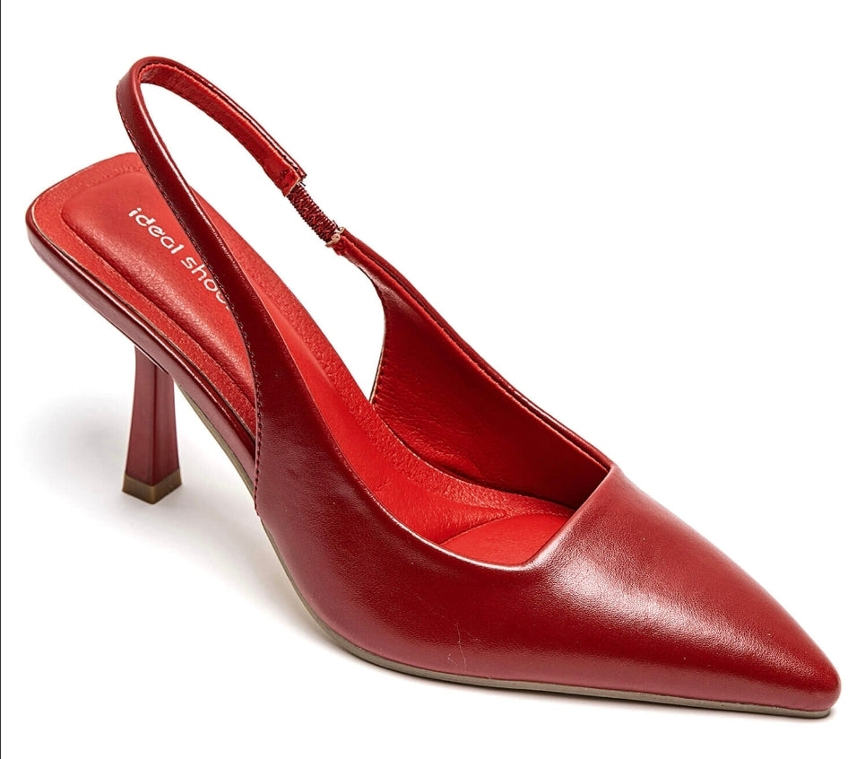 Escarpins rouge pointus
