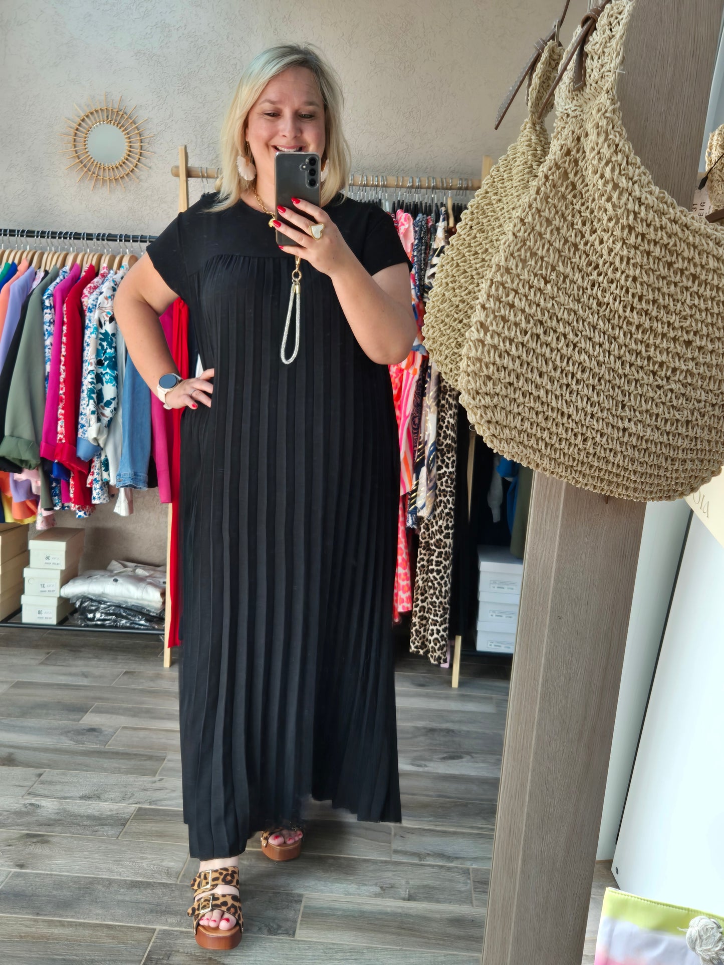 Robe plissée