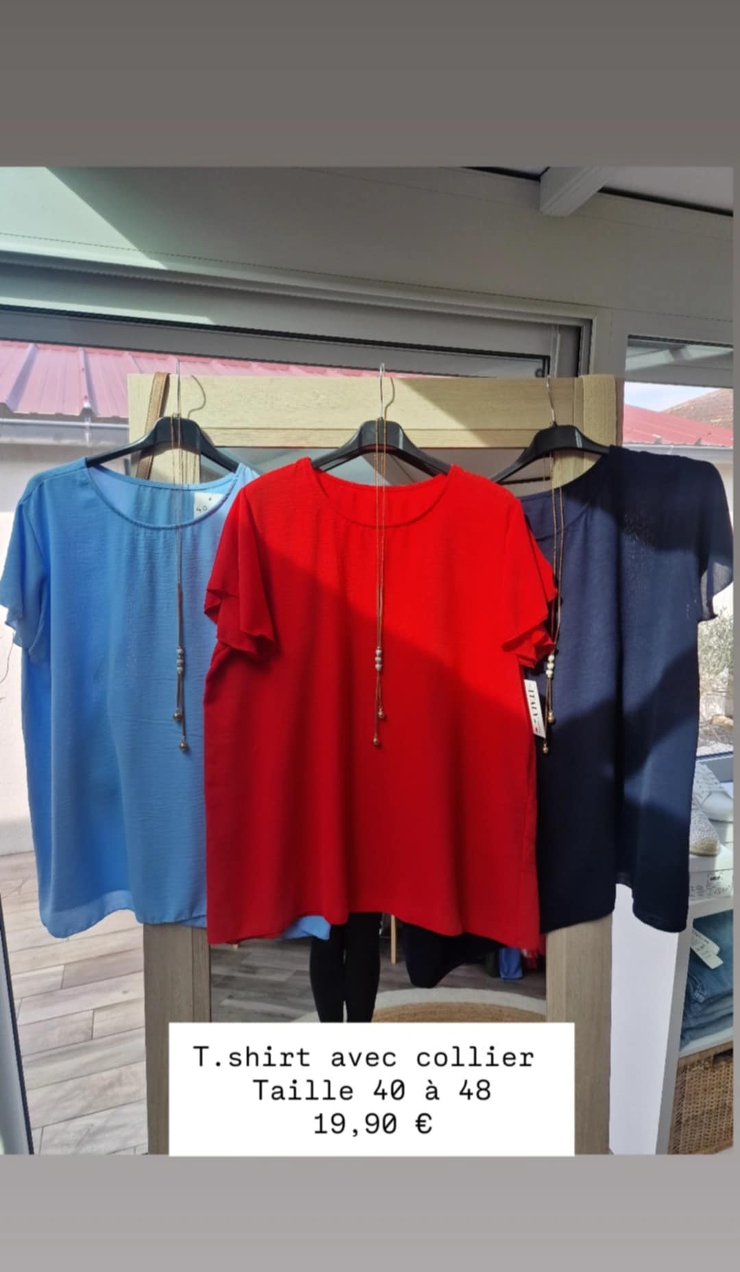 Blouse avec collier