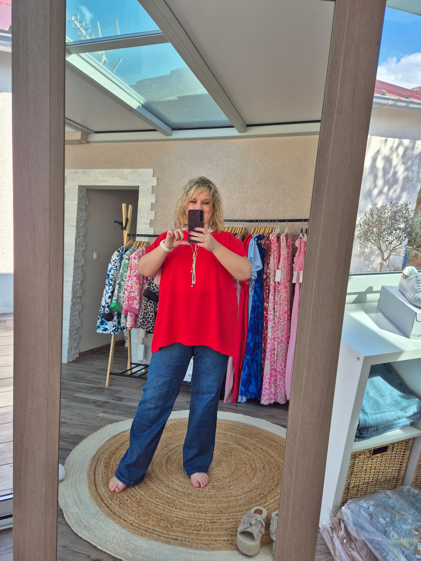 Blouse avec collier