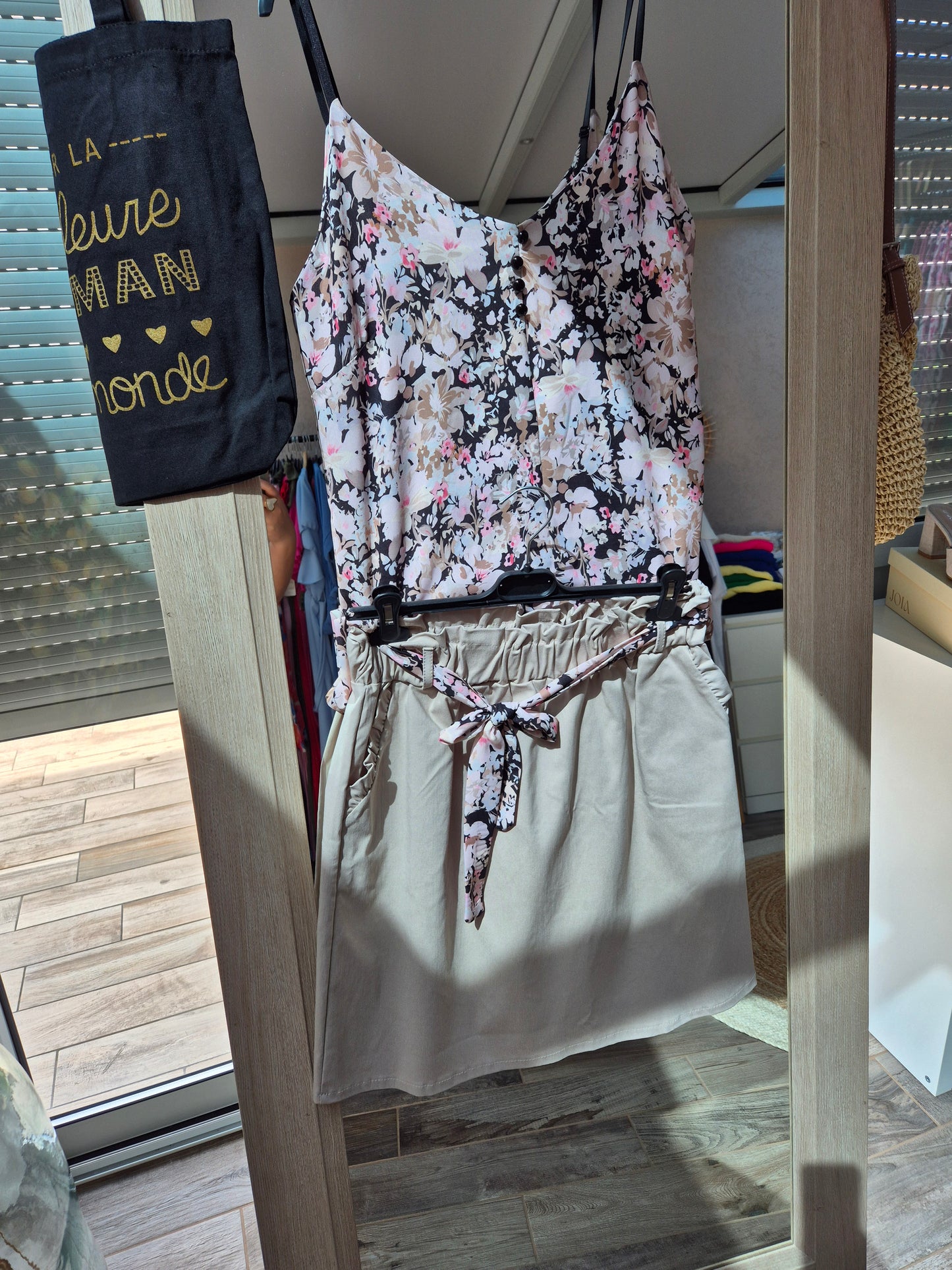 Top fleuri petite taille
