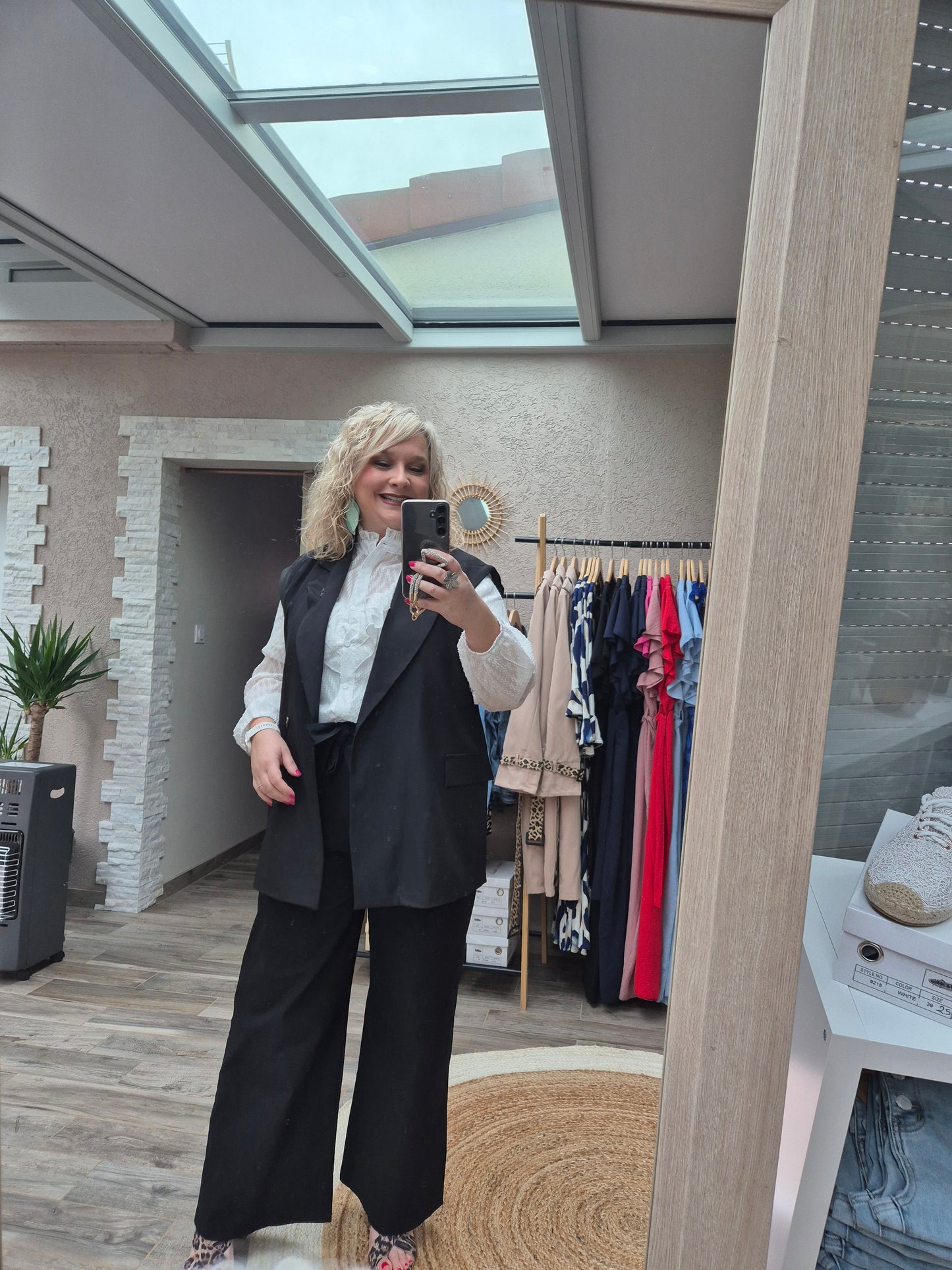 Veste sans manche oversize