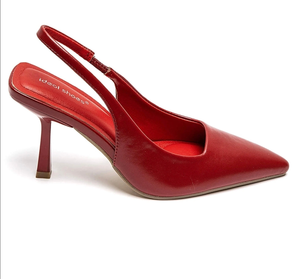 Escarpins rouge pointus