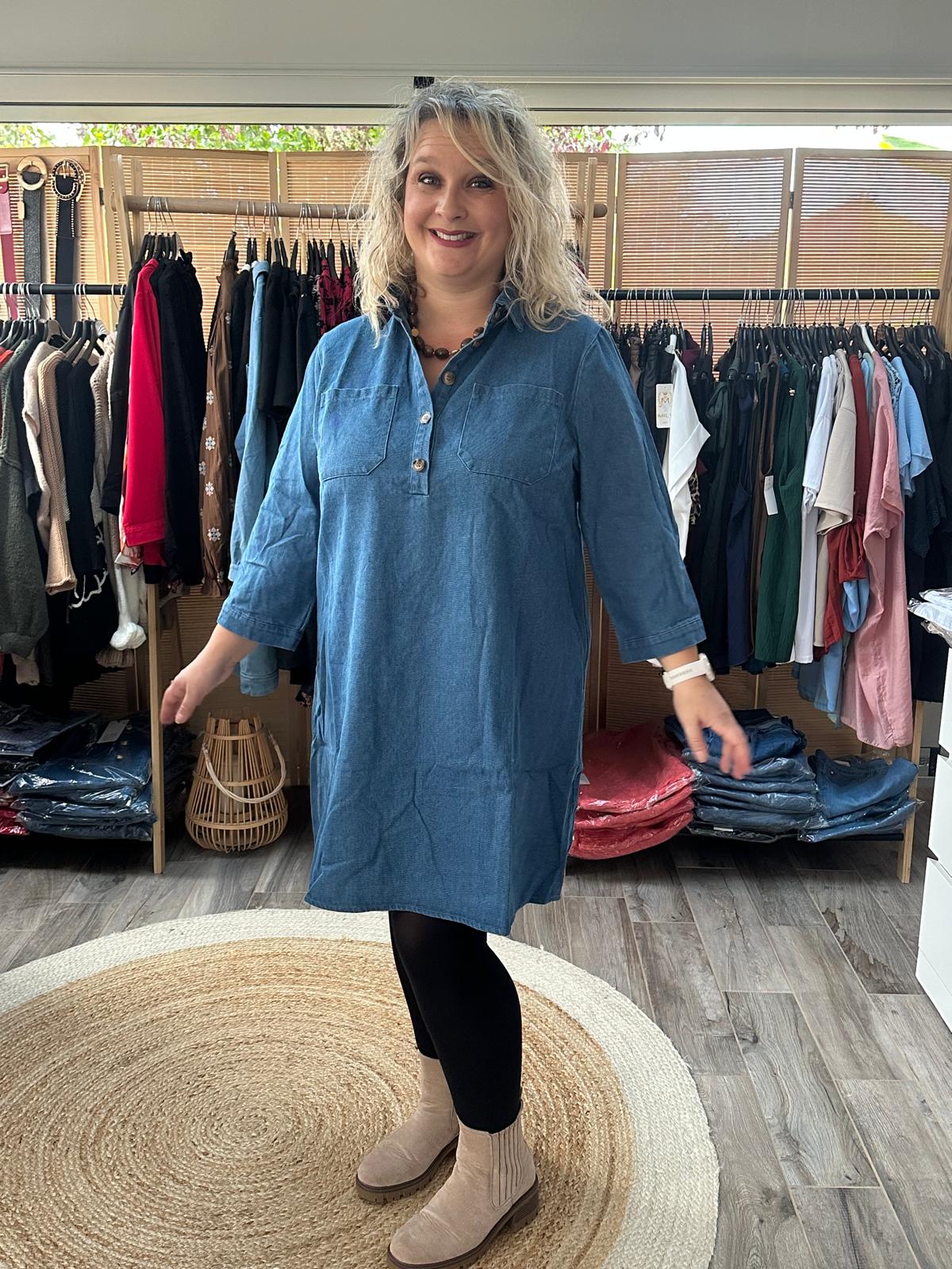 Robe en jeans