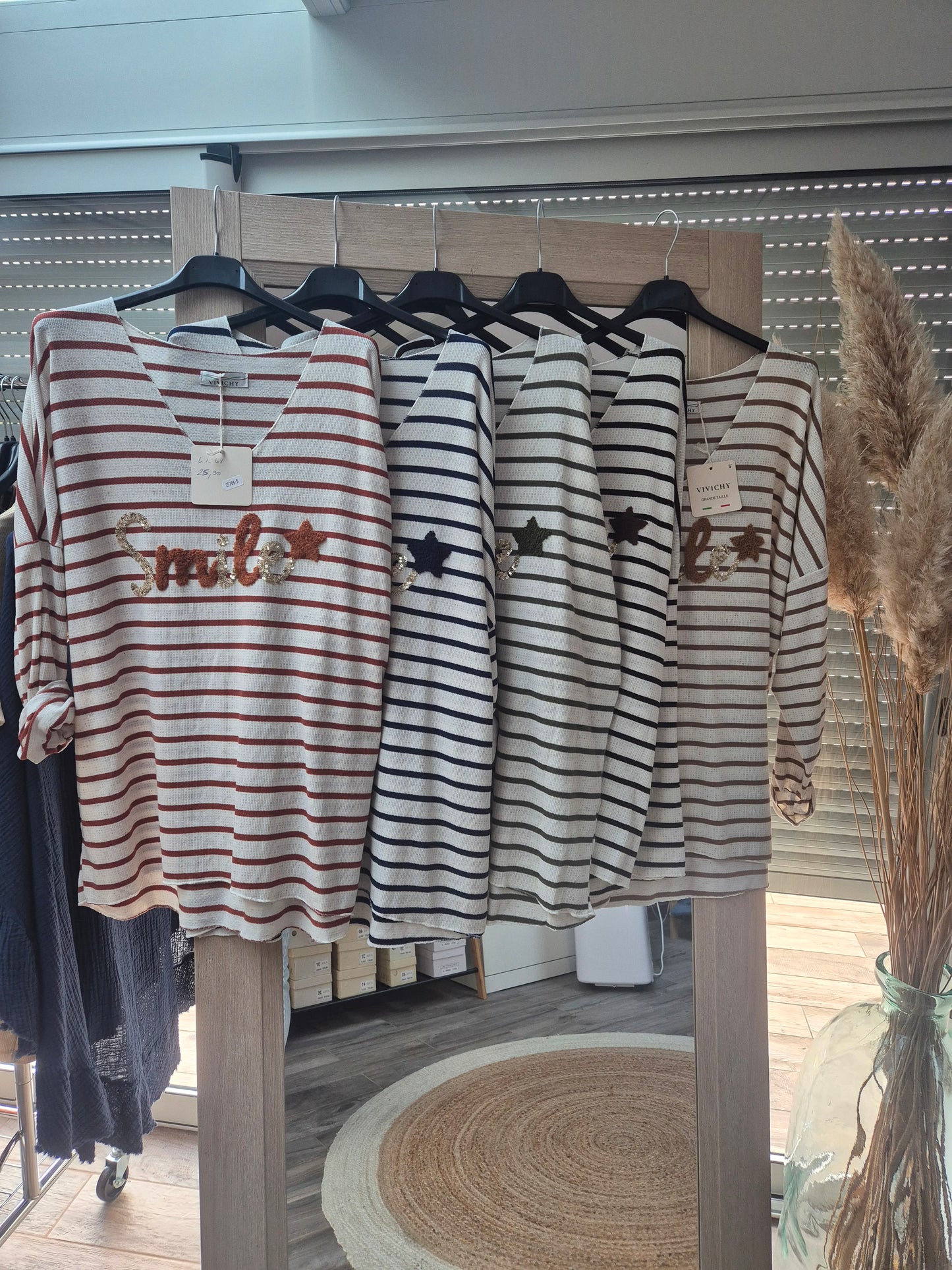 Pull fin "smile" grande taille