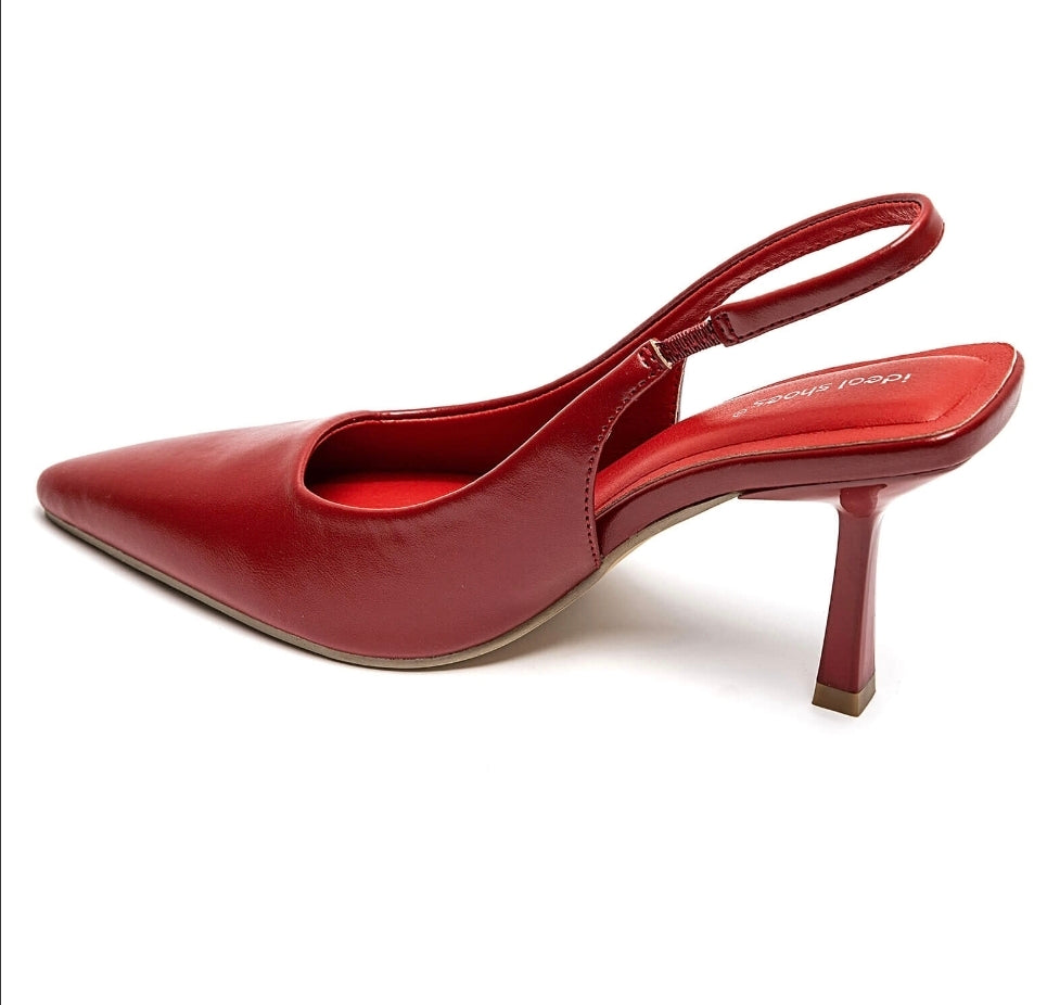 Escarpins rouge pointus