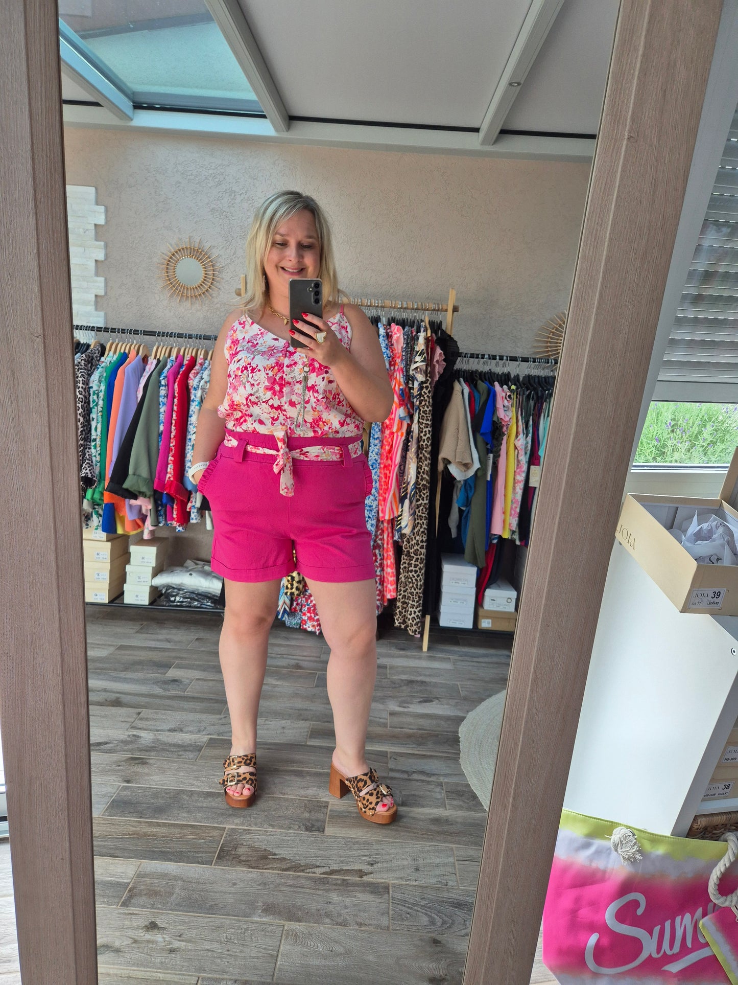 Top fleuri petite taille