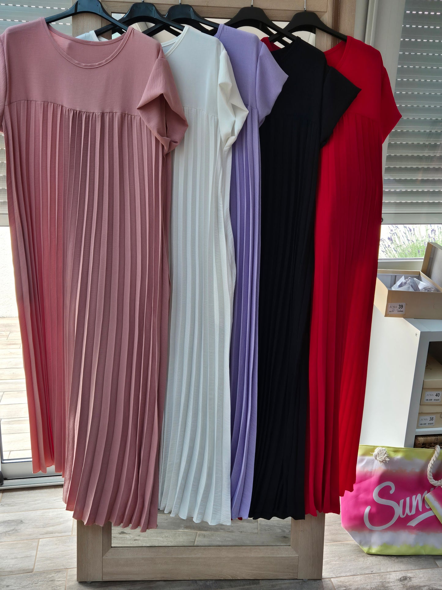 Robe plissée