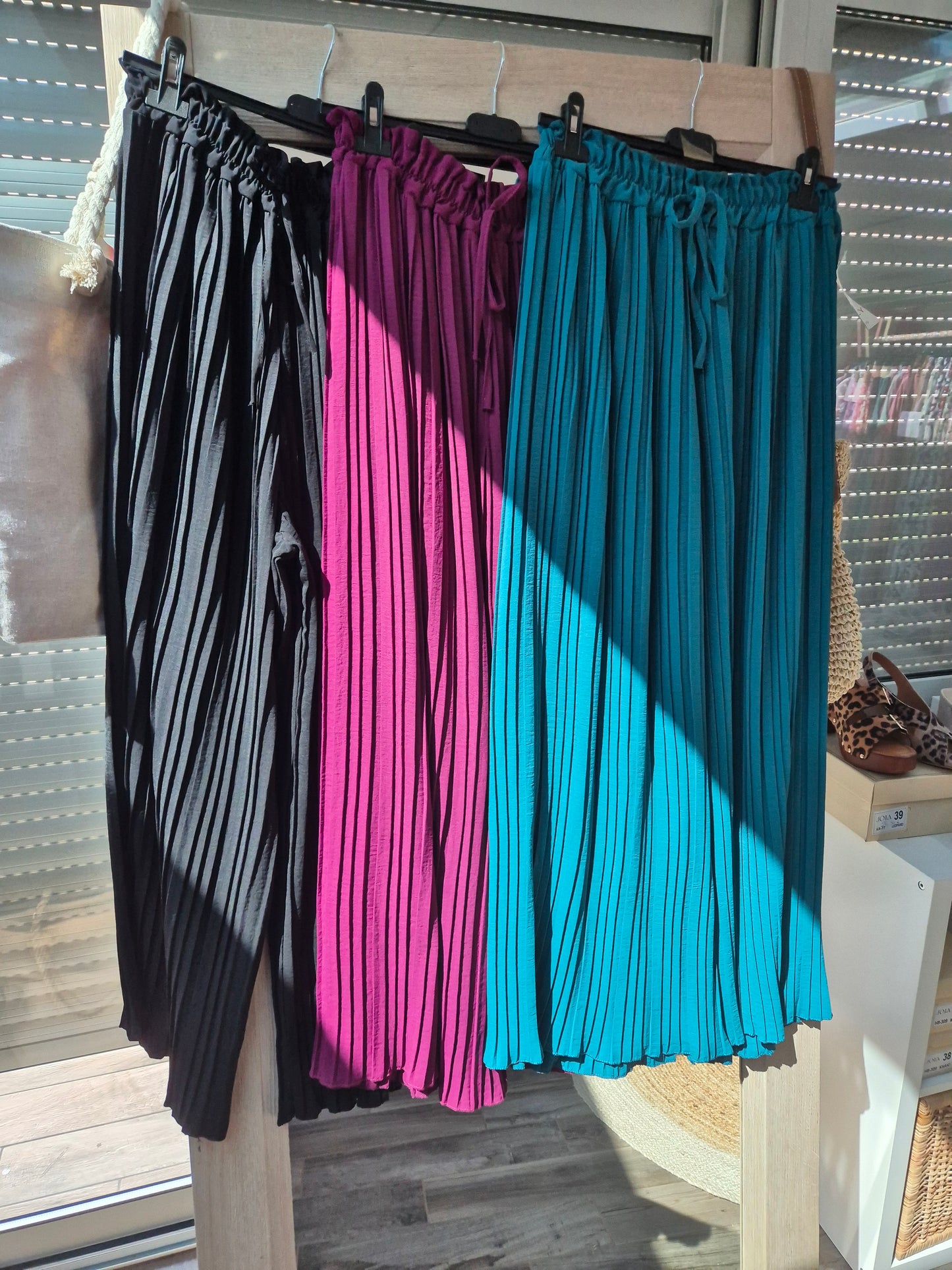 Pantalon fluide plissé