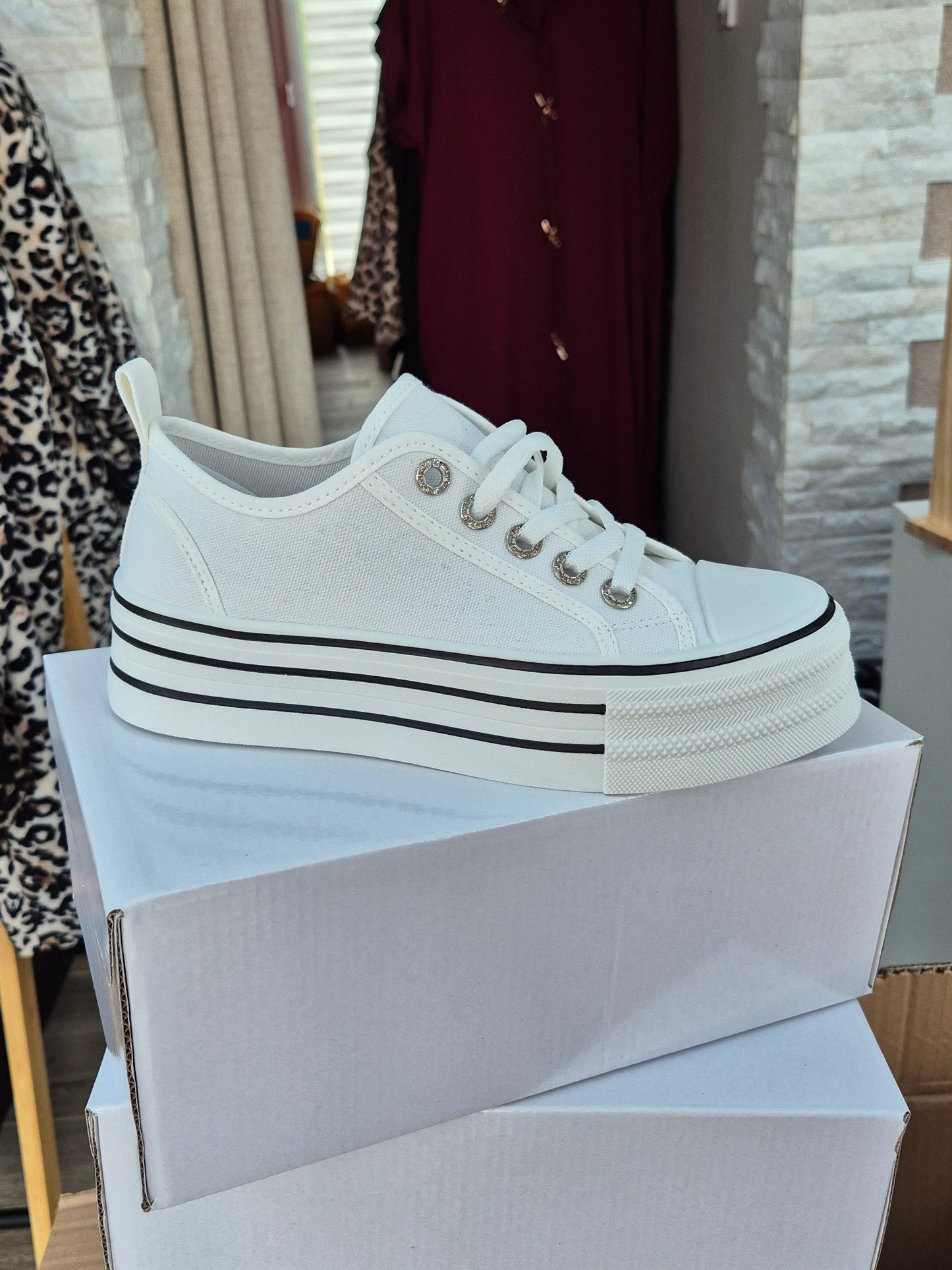 Baskets avec plateforme