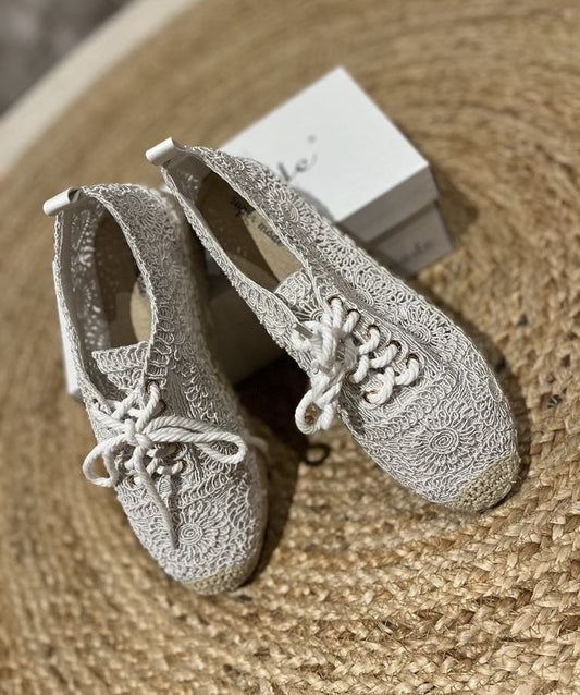 Espadrilles dentelle bohème