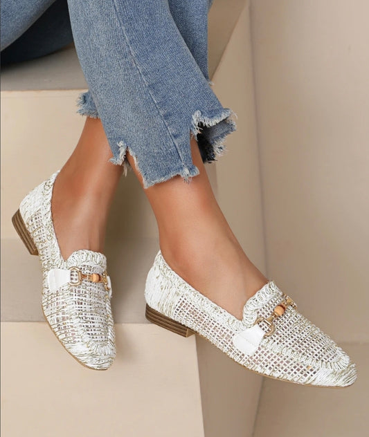 Mocassin blanc