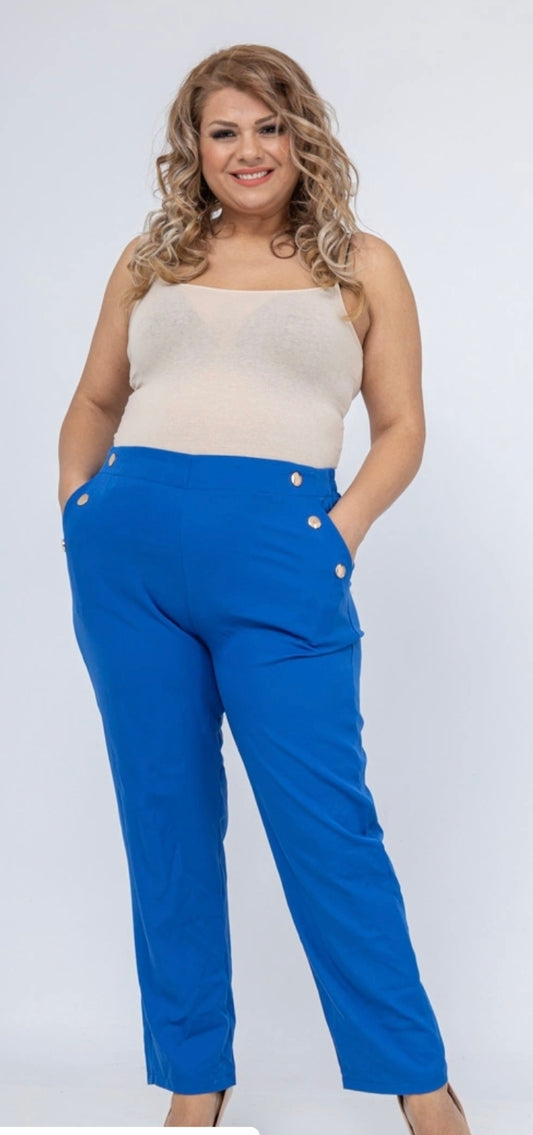 Pantalon 7/8 à boutons