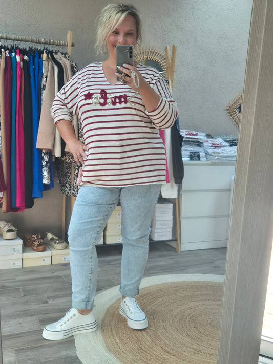 Pull fin "smile" petite taille