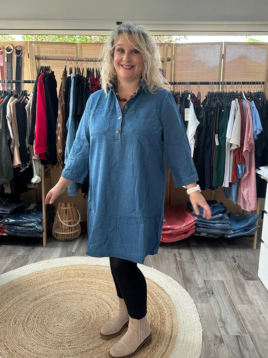 Robe en jeans