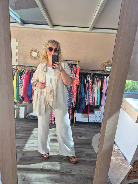 Pantalon gaze de coton